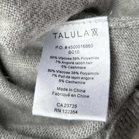 ARITZIA Talula cashmere blend cardigan grey xs oversized sweater - Picture 6 of 10
